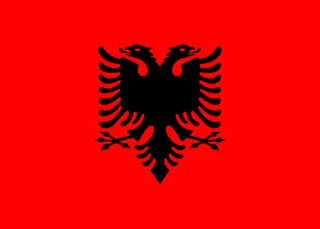 Bandera de Albania — guía eSIM Albania 2026